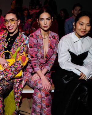 Janet Montgomery Instagram - Thank you for having me @chiarabonilapetiterobe 
#fashionweek