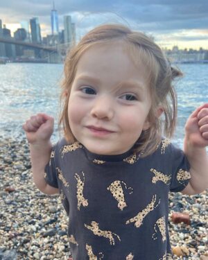 Janet Montgomery Instagram - 1460 days of Sunday. 
There are no words for how grateful I am to be your Maman, getting to watch you grow and make your mark on this world is such a privilege. I won’t forget how lucky I am. Happiest of birthdays my sweet, sassy, sensitive Sunday, now stop growing so quickly! #4