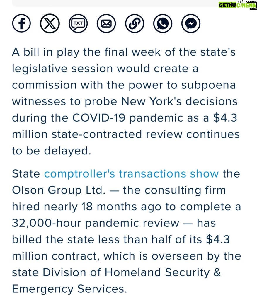 Janice Dean Instagram - As much as I would like to be hopeful about this proposed bill to review New York’s response to the pandemic, families like mine have been disappointed too many times. Grateful to those who keep trying. @GovKathyHochul lied to our faces.