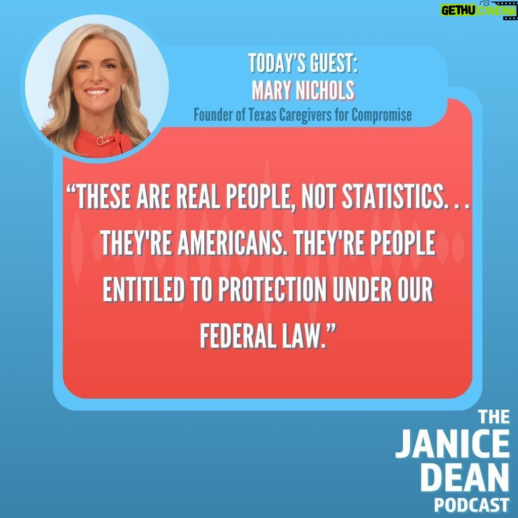 Janice Dean Instagram - Mary A Batchellor lost her mother during a period of isolation in a long-term care facility during the pandemic. She is bringing awareness to a new bill called the Essential Caregivers Act which gives access to caregivers during emergencies. I hope you will listen to our important conversation: radio.foxnews.com/2024/05/06/pro…
