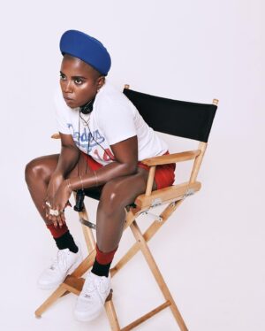 Janicza Bravo Instagram - A pleasure to have been had. #directordrag 

PAR FEMME ISSUE 02

Staring Me, Captured  by Queen Dana Boulos. 

Photographed by @DanaBoulos
Styled by @Marc_Eram
Makeup by @bridgetodonnellmakeup 
Nails @riysnails_
Creative direction by @PaulinaPaige
Story by @GrceONeill

Janicza wears @Versace

#PFISSUE02
#parfemme