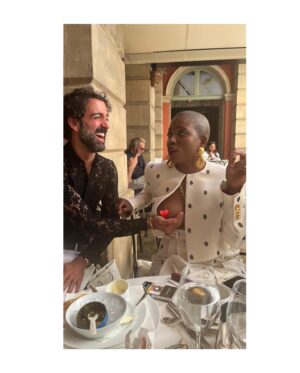 Janicza Bravo Instagram - Because timeliness has always been my strong suit. Monday, Monday was all I hoped it would be. Where @danielroseberry leads, I will follow. Friend of the house, @schiaparelli