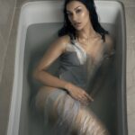 Janina Gavankar Instagram - I failed the head-underwater shot, so thank god @heybeautimagazine chose this instead. (BTS included)