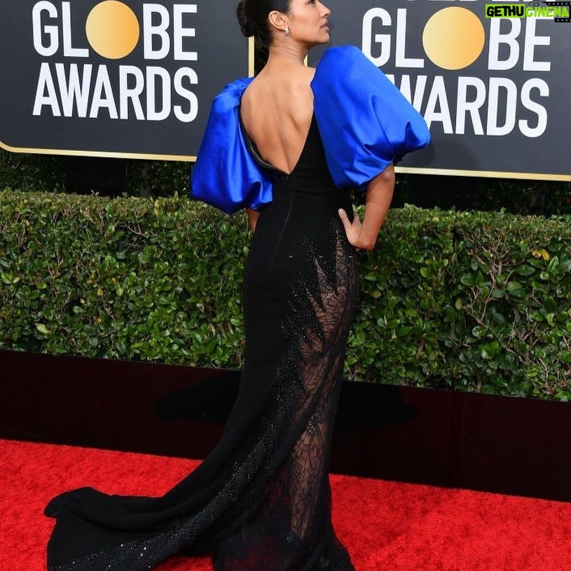 Janina Gavankar Instagram - If you watched my story, you’ll saw that yesterday was intense. I am so proud to have been at the @goldenglobes to cheer on my @themorningshow family!