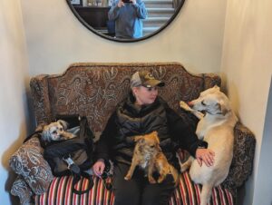 Jann Arden Instagram - Poppy, Joanie and Clara. My greeters