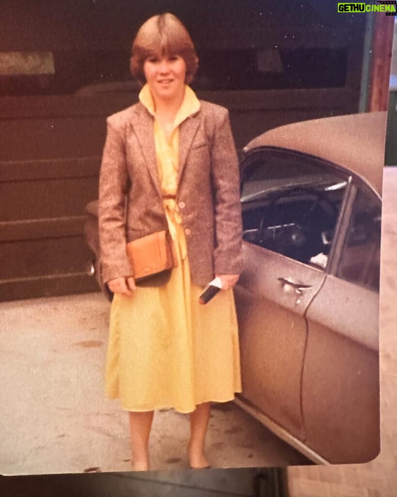 Jann Arden Instagram - My car. My outfit. My hair. My brush. 1978 #corvair