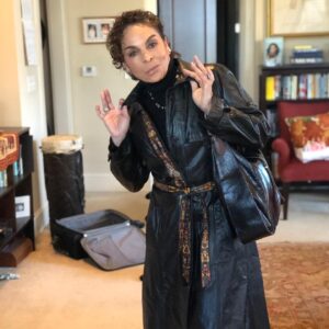 Jasmine Guy Instagram - The beautiful coat my baby painted for me. @igdcreations @imani.guy.d