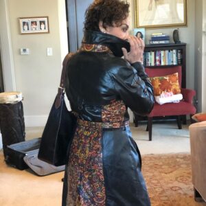 Jasmine Guy Instagram - The beautiful coat my baby painted for me. @igdcreations @imani.guy.d