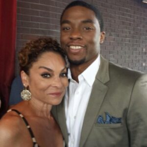Jasmine Guy Instagram - Me and Chadwick @ Atlanta Premiere of GET ON UP. 🎥