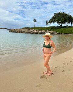 Jasmine Roth Instagram - Day 1 in paradise! ☀️☀️ What’s your favorite way to relax and recharge? The first day of vacation for me is usually about sitting my butt in a chair and moving the least amount possible. Ha! And catching up on emails, texts, and making sure I’m all set to truly “unplug” for the rest of vacation. 🙅🏼‍♀️👩🏼‍💻 I know the option to step away with my family like this is such a privilege and because of that I don’t take a moment of our time together for granted. I also know it’s just a matter of time until @hazelrothofficial wants to hang with friends, wear non-matching clothes, and do her own thing. And that’s ok too. But for right now, I’m cherishing every mom moment with my sweet girl. (And I’m sure @brettrothofficial would also like to hang with friends, wear non-matching clothes, and do his own thing but…NO WAY! He’s stuck with me. 😂) #BuildYourHappy #MyWholeHeart #RothFamilyStory