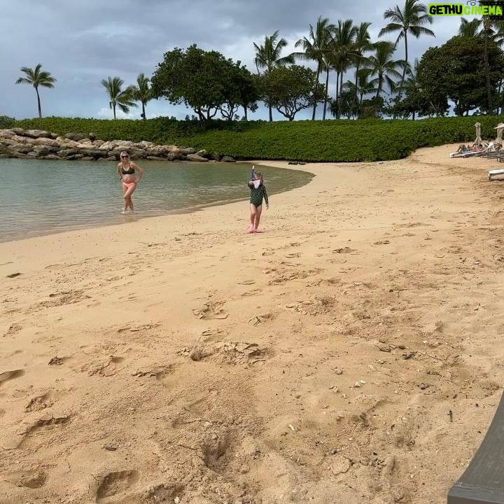 Jasmine Roth Instagram - Day 1 in paradise! ☀️☀️ What’s your favorite way to relax and recharge? The first day of vacation for me is usually about sitting my butt in a chair and moving the least amount possible. Ha! And catching up on emails, texts, and making sure I’m all set to truly “unplug” for the rest of vacation. 🙅🏼‍♀️👩🏼‍💻 I know the option to step away with my family like this is such a privilege and because of that I don’t take a moment of our time together for granted. I also know it’s just a matter of time until @hazelrothofficial wants to hang with friends, wear non-matching clothes, and do her own thing. And that’s ok too. But for right now, I’m cherishing every mom moment with my sweet girl. (And I’m sure @brettrothofficial would also like to hang with friends, wear non-matching clothes, and do his own thing but…NO WAY! He’s stuck with me. 😂) #BuildYourHappy #MyWholeHeart #RothFamilyStory