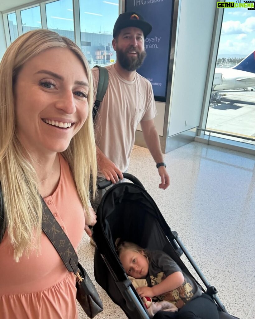 Jasmine Roth Instagram - Headed on a family adventure. You guys are usually really good at this…Where do you think we’re going? 🤔🤔 And yes, I’ve taken more photos on my way to LAX than some people take on their whole trip. But I fully subscribe to the idea that vacations are just like life - The journey is what matters! Everything we do (packing our luggage, drinking a lemonade while we wait for the plane, finding our seats) can be a moment for gratitude and happiness. It’s definitely easier when your toddler is being cute and you’re on vacation (let’s see if I feel the same enthusiasm on the flight home right!?) but you know what I’m getting at. We can find joy in the small moments - even if they’re very simple. 🙂🙂 Ok…long(ish) flight. Doing a “ask me anything” in my stories to pass the time. See you there! #BuildYourHappy #RothFamilyStory #OutOfOffice