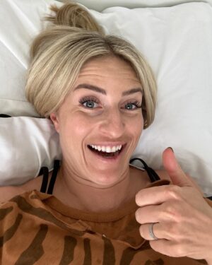 Jasmine Roth Instagram - The other day I did an “ask me anything” and so many of you were kind enough to ask about how my neck is healing up and how I’m feeling. 🥹 I truly appreciate all the love!

If you’re new around here, on Christmas day 2022 I woke up and couldn’t move my neck.  I had a piercing pain between my shoulder blades and had no idea what was happening.  Long story short, I had a herniated C5/C6 disk in my neck.  The following 6 months were some of the hardest in my life, stacked with physical therapy, steroid injections, endless ice packs, even non-narcotic pain medications so I could sleep.  Eventually I had stem cells injected and about 2 weeks after the procedure I celebrated because I had half a pain free day.  But I still wasn’t healed and it took another 6 months of pain (which decreased slowly) to feel like “myself” again.

In the meantime, I’d had my first physical which involved bloodwork.  I’d been feeling tired, which just isn’t me.  I had low energy and knew something was off.  When I received the results back, it turns out quite a bit was happening with my body and it put me on an unexpected path which lead me straight to a cardiologist, a Functional MD, a ton of testing and changes, and eventually a fertility center.  I’ll share my full journey and how it’s completely changed how I look at health very soon.  But for now my update is this: I’m feeling great.  I’m pregnant and happy.  And a reminder to trust yourself when it comes to your body.  I decided to share my story because I know I’m not the only one going through this.  It’s never a bad idea to get a 2nd (or 3rd!) opinion…

And also let’s all remember - what we see on social media is a snapshot / highlight reel and we still need to check in with our people to know what’s going on behind the scenes.  Sometimes the “b-roll” story is the real story…😘

#BuildYourHappy #WomenWhoBuild