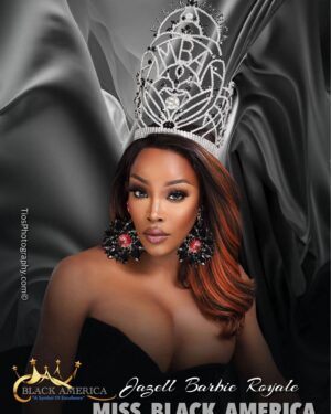 Jazelle Barbie Royale Instagram - Introducing MISS BLACK AMERICA the SYMBOL of EXCELLENCE #iwantit 🖤🖤🖤🖤