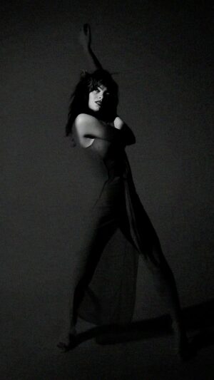 Jazlyn Nicolette Sward Instagram - shot by @aaronlacy 
dressed by @halibuy_