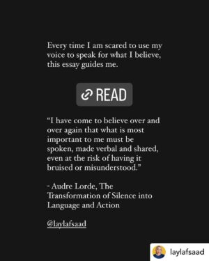 Jazmyn Simon Instagram - Written by the eloquent @laylafsaad who I have admired since first discovering her. 

The first slide tells you everything I condemn. If you choose to misunderstand me, that’s on you.