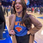 Jeanine Mason Instagram – New favorite way to start the year. @thegarden I love youuuu. 💙 Go @nyknicks!