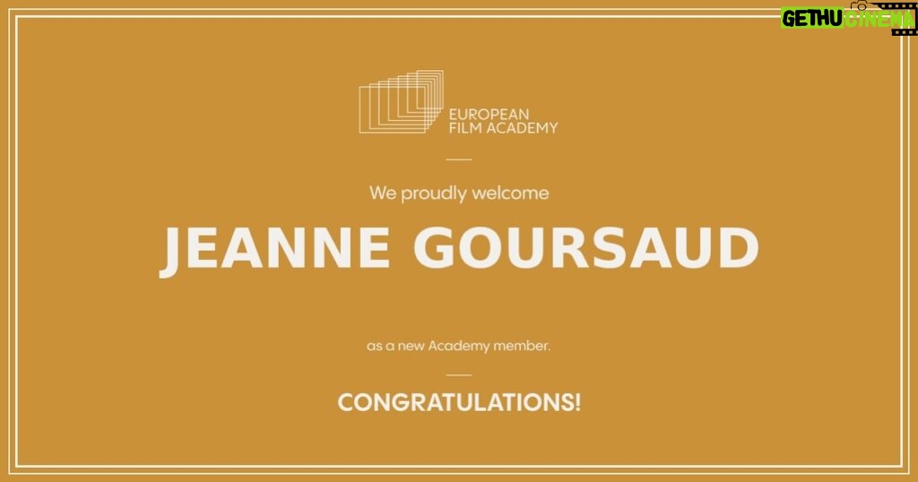Jeanne Goursaud Instagram - Thank you, an honour being a new Academy member @europeanfilmacademy ! #europeanfilmacademy #europeday btw: 6-9 June is European Parliament Election. Vote. 💙🇪🇺