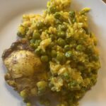 Jen Gunter Instagram - I just made this absolute winning one pot turmeric chicken and rice dinner from @dishingouthealth My photo is terrible (you can swipe to see), so I didn’t want to lead with it 😂 Instead of the canned lite coconut milk, I used the unsweetened coconut milk you find in the dairy case. I added green peas for extra veggies and protein. The sumac onions took it to the next level. It absolutely satisfied my Venn diagram of nutritious, delicious, and easy to make. Will definitely make again. Prep time was 20 minutes or so and another 25 minutes of baking.