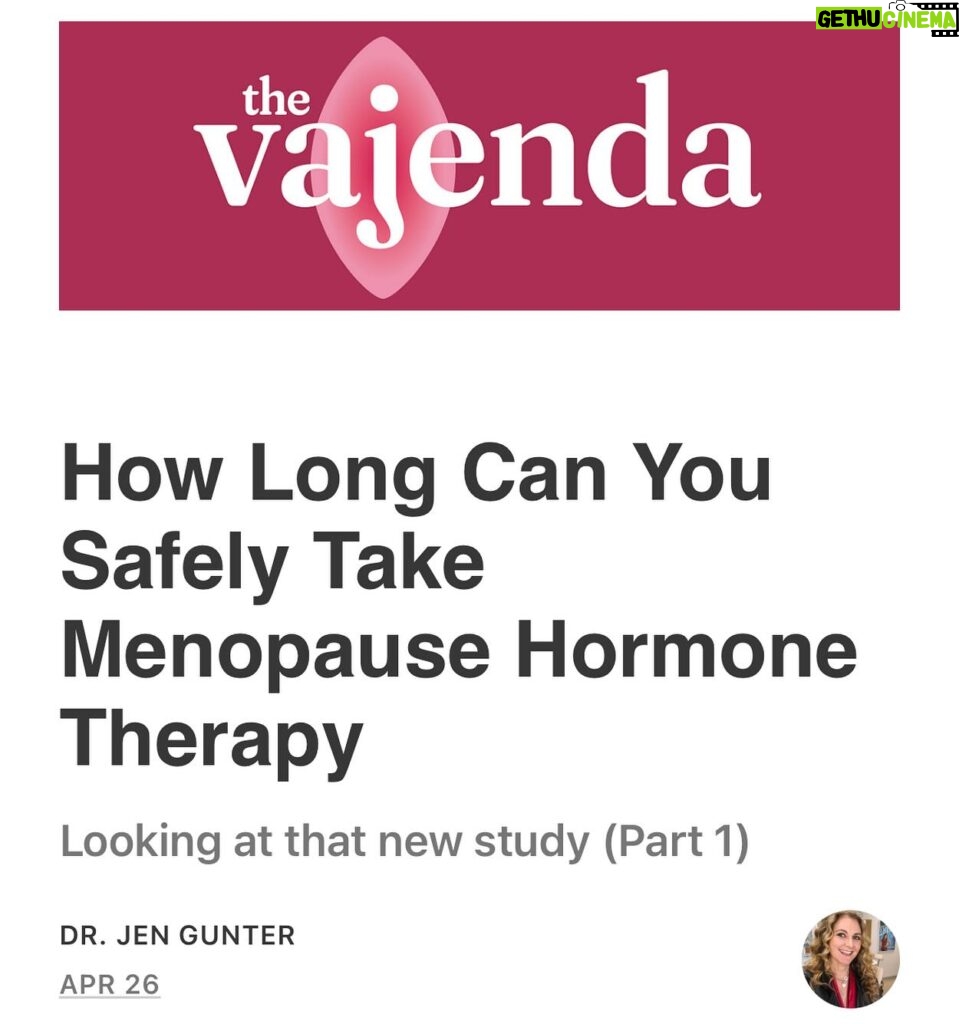 Jen Gunter Instagram - I wrote about the new study looking at the use of hormone therapy for those age 65 and older. This is not starting therapy, but continuing. It is an observational study, so has limitations. Here’s a summary for the estrogen only portion. This does not apply to estrogen plus a progestogen, I will cover that part in another post. My full write up is at TheVajenda.com where you will find a lot more detail. **** In most cases the best outcomes were seen with transdermal or vaginal therapy and at lower or medium doses. One exception is oral Premarin and breast cancer. All the estrogens reduced mortality, with estradiol at 21%, which was better than Premarin at 13%. With breast cancer, had the greatest benefit with a 23% reduction. However, transdermal estradiol was associated with a 14% reduction in breast cancer risk. As expected, low-dose vaginal estrogen, which should not be absorbed, was neutral from a breast cancer reduction perspective. Colon and lung cancer reduction was fairly similar across all the estrogens. The reduction in lung cancer with low-dose vaginal estrogen doesn’t seem biologically plausible! Improvement in heart disease was less certain, but a positive trend was seen with lower doses and transdermal/vaginal. Reduction in dementia was only seen with low dose transdermal. Would not draw any grand conclusions about dementia. There were some issues, specifically some unexplainable health benefits were seen with low dose vaginal estrogen, which sometimes performed better than transdermal estrogen which seems biologically implausible. This suggests there may be some biases we don’t know about and I would causation people from jumping to conclusions about using this study to start therapy, otherwise you are going to have to explain how low dose vaginal estradiol tablets and the estradiol ring reduce lung cancer! Overall, there were no concerning safety signals, and that is reassuring. So the idea that women are increasing their risk of breast cancer, heart disease, or dementia by staying on estrogen therapy over age 65 isn’t supported by this study. Stay tuned for my write up on the estrogen and progestogen part of the study.
