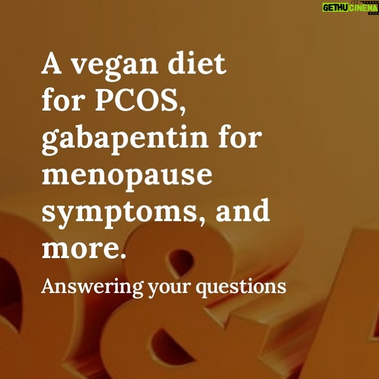 Jen Gunter Instagram - A few days ago I put a call out for questions, and I answered quite a few in my latest post for The Vajenda. People asked… When is it too late to start MHT? Is a vegan is a diet best for PCOS? Can a person take hormonal birth control pills? What about gabapentin for very mild symptoms of menopause? Estrogen detoxing- is that even a thing? And do you need a supplement. What about the mail in cervical cancer screening initiative in BC? How long after I apply EstroGel do I need to wait before someone can touch my skin? What can someone who is in their thirties do to make menopause easier? I didn’t get to every question, but I am planning on getting to more in some future posts.