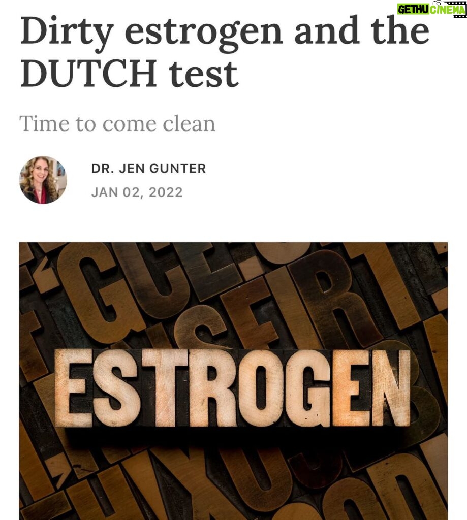 Jen Gunter Instagram - I feel like I am tagged almost every day in some influencer post about the DUTCH test. As a reminder, I have a detailed article about it on TheVajenda.com If you have not heard about this test, great! Keep it that way! This test is not recommended by actual experts. If you come across an influencer recommending this test they are either not an actual expert in reproductive hormones or they are a grifter. Those are the only two options. Neither are people from whom you should source information. Urine testing for estrogen metabolites is of no value in medicine. We have no studies to tell us what to do with these tests. I have seen people refuse menopause hormone therapy because results from this test told them they favored a “bad” estrogen pathway. This is only one way in which unindicated testing can harm people. And of course this test is a way for people to make money, because they charge for interpreting. And of course the grift is in charging to interpret the results, because they will recommend repeating it, often several times a year. In the world of evidence based medicine we never recommend urine or salivary test for that matter for evaluating reproductive hormones. When testing is needed, we order a blood test. We never recommend hormone testing, never mind hormone metabolite testing as a baseline, but that is what is promoted on the website for this test. We never recommend managing MHT based on levels, but that is what is recommended on the website. I could go on, but I would get even angrier than I am. I see real harm from people changing their medical care based on results from the DUTCH test and, of course, people are told to take expensive supplements and I am sure follow restrictive diets based on the results. This is not benign! When you see people recommending the DUTCH test, my advice would be to block or at least unfollow. Until we have large scale prospective studies that tell us how this test can help women, it is of no value. Which is where we are currently. This test provides the illusion of care, but it is just an illusion. And you deserve better.