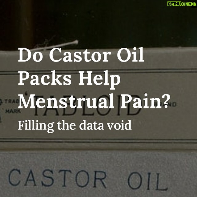 Jen Gunter Instagram - Yesterday, in my stories, I asked what questions you had. Someone asked about castor oil packs for painful periods/endometriosis pain, so I wrote about the science (or lack thereof) and how the biology doesn’t support it being beneficial in a medical sense. However, if it makes you feel good, there is no harm in that. But there is harm in all the sites that recommend it, as they don’t say “hey, this might make you feel better,” they sell products with straight up lies about liver detox and hormone balancing and shrinking fibroids and all the other usually scammy suspects. So just be wary, that looking this up online can expose you to serious disinformation, and we know it can can take just one exposure to have a negative effect. Hope you head over your TheVajenda.com for the full piece!