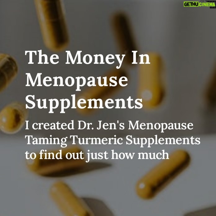 Jen Gunter Instagram - It seems there are an ever increasing number of supplements aimed at menopause. There are doctors, naturopaths, and online menopause platforms etc all with their own “brand,” which gives a bespoke illusion. However, every one of these supplements is simply a private label and there is zero research or medical training needed to get up and running with this kind of supplement. None. I know, because I went through the steps of making my own private label menopause supplement. When health influencers, including doctors bring their own supplement to market they are capitalizing on the trust that have earned by being a doctor as well as the misogyny that has created gaps in medicine for women in menopause. They are not closing those gaps. Feminism would be doing quality studies to prove your product had value, misogyny is making hundreds of thousands or even millions from untested, unregulated products with bold claims (all with an asterisk indicating they can’t really do anything). If I went forward with my Dr. Jen’s Menopause Taming Turmeric Supplement at $35 a bottle I would just need to convince about 3% of my followers (right now I have about 260k followers) to buy ONE BOTTLE to make $195,302. And that is the low end, if I ordered more product up front I could push that number up higher. There is less work than you think involved. It was about six hours of time to get the quotes and figure out how to set up a Shopify. If we had gone through with it I think it would have been 40-80 hours to get completely set up. That is what it takes to potentially generate tens or hundreds of thousands or even millions of dollars a month, and the only ongoing work I need to do to keep it going is a few hours a month of checking on reorders and social media content to promote my supplements and maybe some paid ads on Facebook targeting women ages 42-65. Please head to The Vajenda to read all about my private label experience with my fictitious Dr. Jen’s Menopause Taming Turmeric Supplement. I was shocked at how easy it was and the profit involved explains why so many are doing it.