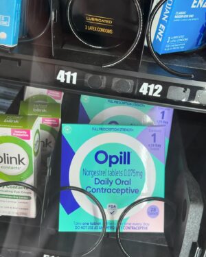 Jen Gunter Instagram - Love this pharmacy vending machine at USC! No GYNO crap to be found! 

Instead, birth control pills, plan B, condoms, tampons, COVID tests, and hydrocortisone (the thing to use in a pinch for a bad vulvar itch instead of Vagisil, the devil’s own sav. (Vagisil has benzocaine and this can cause allergic reactions and irritation. And we hate Vagisil because of they are a massive part of the feminine hygiene industry invested in the messaging that women smell).