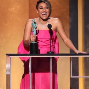 Jenn Lyon Instagram - IT’S A SWEEP!!!!! @arianadebose winning all the everything possible please and thank you! (And being a brilliant woman and activist on top of it?!?!) #arianadebose #westsidestory #anita #reproductiverights #afrolatina #lgbtq🌈 #theatrekid