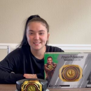 Jenna Frank Instagram - The Tommy Master Morpher has been released . I am so honored to be apart of this . My dad was super excited about this morpher. Thank you hasbro for gifting me this morpher. Being the first one to have this Means so much . I’m hearing that this is now sold out , but please check Hasbro Pulse for further information on item availability, thanks for your support . It’s morphin time ! @hasbropulse #freeproduct #powerrangers
