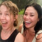 Jenna Elfman Instagram - The most joyous, fun #tbt with the most consistently and genuinely cheerful friend I’ve ever had. 😇 I love you, Coco. Proud of you. 🫶🏼 @cocofoxtrot