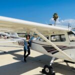 Jenna Laurenzo Instagram - Happy Sunday, with my head in the literal clouds and my heart bursting from chest…😂Thanks for my first flying lesson @firsttakeaviation ✈️ 🙏 . . . #flying #aviation #losangeles #airplane #flight