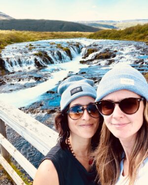 Jenna Laurenzo Instagram - Iceland was a magical trip 🇮🇸 with my favorite person @aine_like_onya ✨ Midnight sun can now be checked off our bucket lists 🌞 🌙 
.
.
.
Iceland bursts with nature, beauty and creativity, and we can’t wait to come back.
.
.
.
#iceland #bluelagoon #travel #icelandtravel #waterfall #wanderlust #midnightsun #hiking #hikingadventures #roadtrip