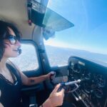 Jenna Laurenzo Instagram - Happy Sunday, with my head in the literal clouds and my heart bursting from chest…😂Thanks for my first flying lesson @firsttakeaviation ✈️ 🙏 . . . #flying #aviation #losangeles #airplane #flight