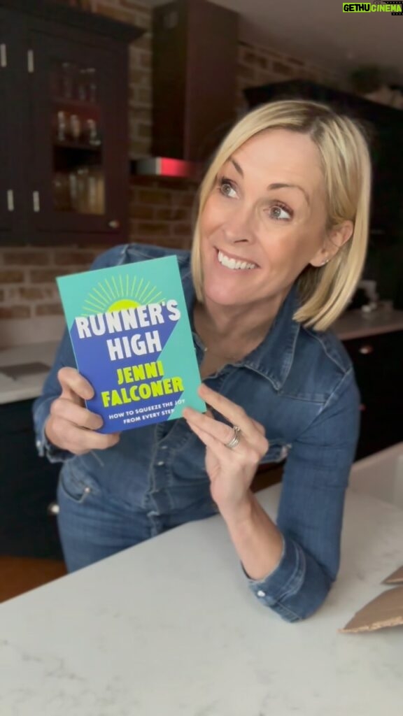 Jenni Falconer Instagram - So so beyond excited to say that I have got my hands on the first copy of ‘Runner’s High’ which is my first book. And yes, it’s all about the joy and feelgood of running. 💙🏃🏼‍♀️ It was only a matter of time, after 30 years of pounding the pavements, entering races and talking about running, it felt like a book was inevitable. Thank you so much to @orionspring and @jessduffyy for allowing me this opportunity, I was thrilled to get the chance. I truly mean it when I say I’d be honoured if you read this, it was a joy to write and I’m incredibly proud of the finished product. It’s available to pre-order now, via the link in my bio, and will be out on Thursday March 14th! 🥳 Enjoy. Happy reading…and more importantly, happy running. 😘 #runnershigh #debutbook #run #runner #runningbooks #runpod @runpodrunclub