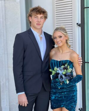 Jennie Finch Instagram - Ace’s Junior Year Homecoming with his beautiful date, Dixie. 🖤 @ace_daigle
