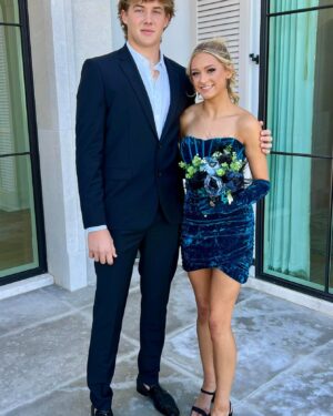 Jennie Finch Instagram - Ace’s Junior Year Homecoming with his beautiful date, Dixie. 🖤 @ace_daigle