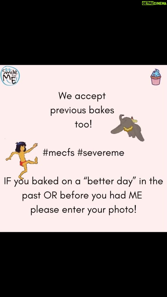 Jennie Jacques Instagram - We want everyone to know they’re included in our bake off’s and to accommodate our wish we offer to find a collaborative baker/baking buddy for you - more info on our website - and we also accept previous bakes! #bakingathome #disneylove #mecfs