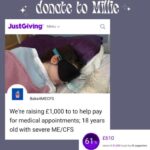 Jennie Jacques Instagram - This is very close to my heart ❤️ and many #pwme * Please share and if you are able to please 🙏 give a little - link in my LinkTree ✨ donate to Millie * @bake4mecfs are running a World book 📖 day & Easter 🐣 bake off; maybe you’d like to join in? #bakingforacause #baking #bakinglove * #mecfs #severeme #savemillie