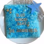 Jennie Jacques Instagram - Happy #bluesunday #bluesunday2024 * We had our lunch in the garden today ☀️ 🪴 💐 sea bass & creamy leek & mushroom rice with garlic, ginger, rocket (freshly grown!) & blue edible glitter ✨ of course; donation made to @smileforme #mecfsawareness * This particular event is very dear to my heart 💙 & @theslowlane.me is a true inspiration #mewarrior