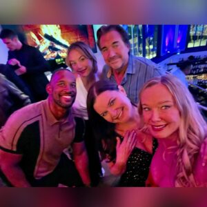 Jennifer Gareis Instagram - Happy Holidays! 
Another fantastic night with my B&B peeps! 
#merrychristmas🎄 
#happyhanukkah 
#happykwanzaa 
@ashleyaubra 
@dondiamont 
@johntmccook 
@laurettespangmccook 
#alleymills 
@bbheathertom 
@jacquelinemwood_1 
@lsaintvic 
@annikanoelle 
@iamthorstenkaye 
@boldandbeautifulcbs 
#boldandbeautiful