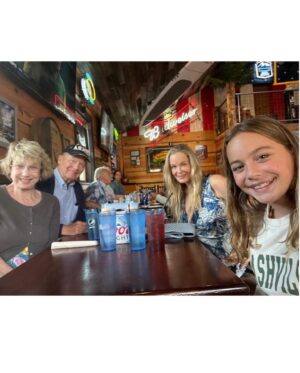 Jennifer Gareis Instagram - My dad was a sweetheart and actually got in the water to take these pictures so I feel obligated to show a few of them! Thanks dad for your hard work to get these 📸
I can’t wait for you & mom to come visit again! (The last photo I am with my folks and my daughter, Sophia) 
#southlaketahoe 
#dadsanddaughters 
#paddleboarding 
#familyvacation 
#familyiseverything 
#lakelife😎