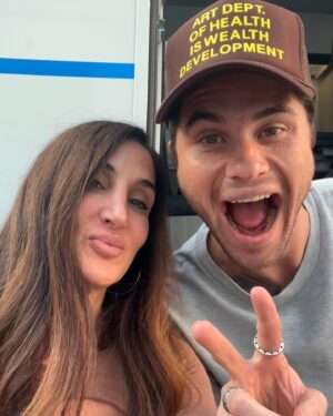 Jennifer Gibgot Instagram - Had to contribute to all the cute cast posts of the behind the scenes of making this movie. We truly became a family. The last post is how I feel about finally being able to talk about @markedmenmovie 😂