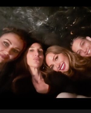 Jennifer Gibgot Instagram - Had to contribute to all the cute cast posts of the behind the scenes of making this movie. We truly became a family. The last post is how I feel about finally being able to talk about @markedmenmovie 😂