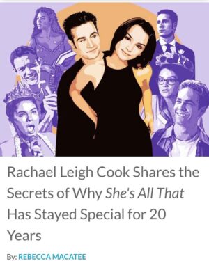 Jennifer Gibgot Instagram - Can’t believe this outpouring of love for She’s All That’s 20 year anniversary. It was the very first movie I ever produced. I wasn’t much older than the actors who starred in it and we had the BEST time making it. So glad generations have gone on to enjoy it since.