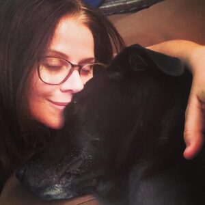 Jennifer Taylor Instagram - My kind of Saturday night.
.
.
.
.
#puppylove #saturdaynight