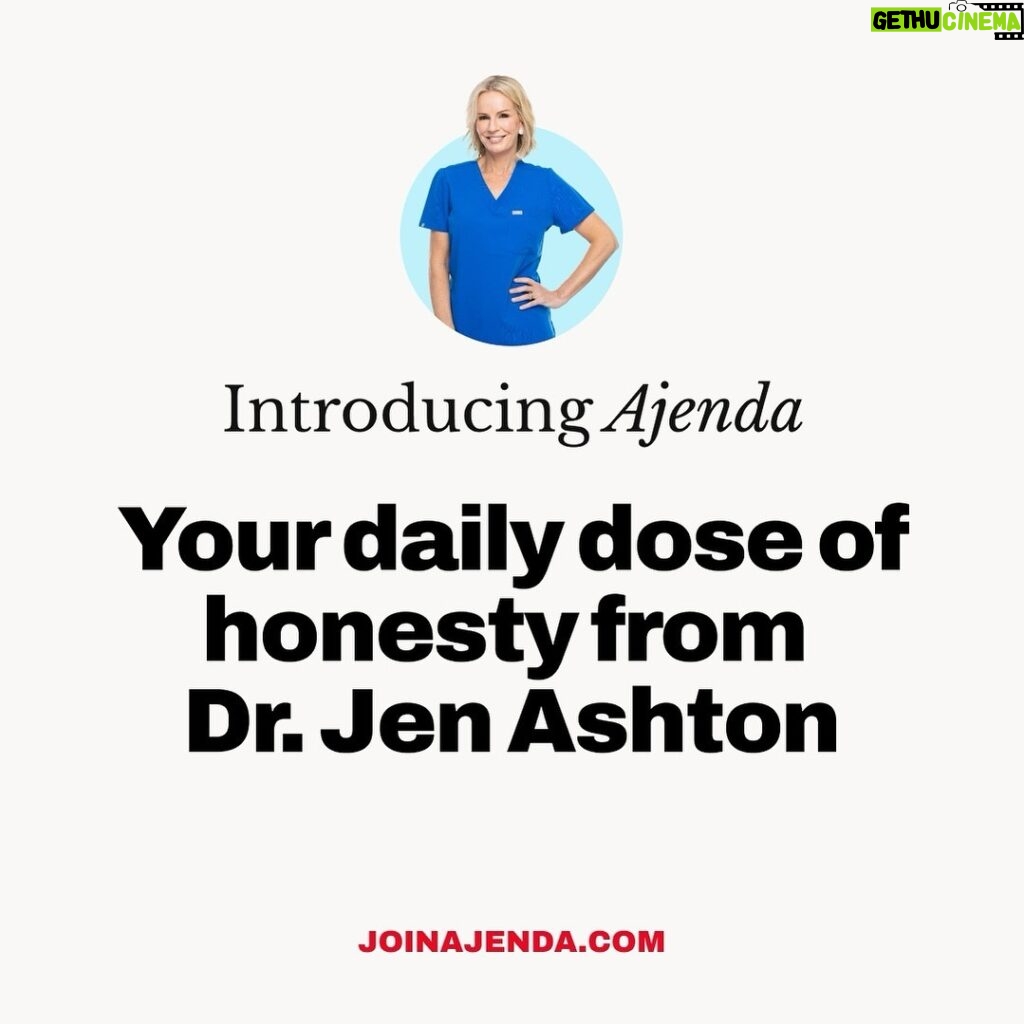 Jennifer Ashton Instagram - I’m excited to finally launch Ajenda, my FREE newsletter delivering my expertise in women’s health, obesity medicine, and nutrition straight into your inbox each week! I will cover everything from menopause to weight loss, answering your questions and offering simple solutions for your symptoms as well as step-by-step plans to reach your goals. I can’t wait to connect with you! Spread the word and sign up at www.joinajenda.com