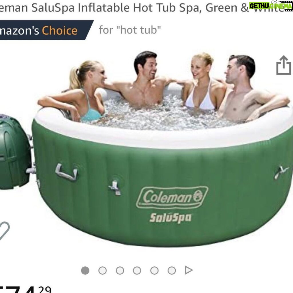 Jennifer Carpenter Instagram - All the crazy things you see on Amazon, right? Can just anyone buy one of these? I mean... I’m no @schwarzenegger but who doesn’t love a hot tub?? So... did I buy it? I may be stuck in the house, but I’m #thinkingoutsidethebox #♥️ a good #distraction (Look for this eBay when this is all over 🤣)