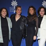 Jennifer Esposito Instagram - No amount of words to describe the love I have for this group. Tireless, endless supportive tenacity, goodness and sheer determination to insist that ALL stories be heard. seen and that they matter!!! I love each and everyone of you here and who show up and show support. I truly am so beyond grateful for the hope you give me that I’m not wrong in believing that audiences STILL very much CRAVE real, human, connection through simple storytelling. I love you @leslieowen_omg @3fttoss @chriscrokos @odessaazion @emily_bader @francomaicas amd all who are not pictured here who came out to support Thanks @steliosavante @thelinzytaylor and the amazing @pamelaadlon for joining us on this magical evening. And again thanks to @tedgibson and @albrightfashionlibrary @patriciablack for the hair and the fancy get up. And a huge thank you to @vwineloungepalmsprings for allowing us to corrupt your establishment
